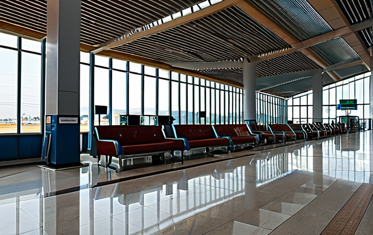 에티오피아 공항과 면세점 정보 - Here are three detailed image prompts based on your provided text: